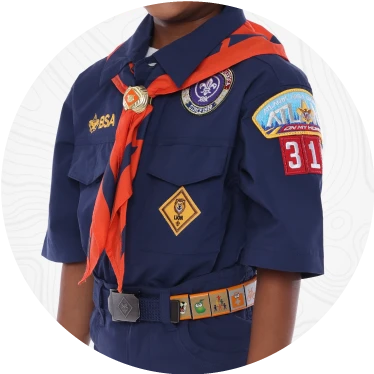 Official Tiger Cub Scout uniform example
